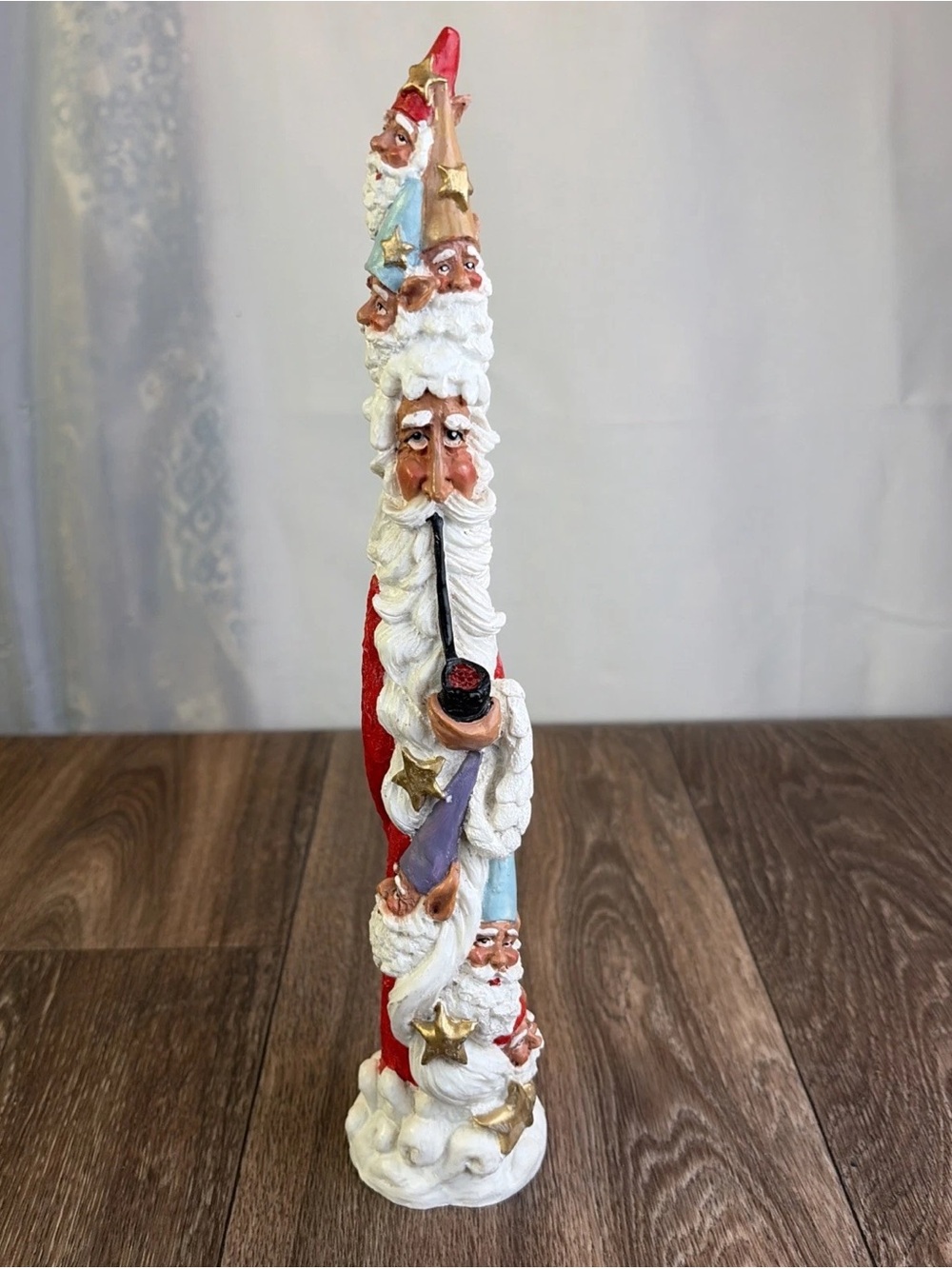 Gantz Mystical Santa Claus 11.5" Magical Pencil Figurine Décor Christmas Resin